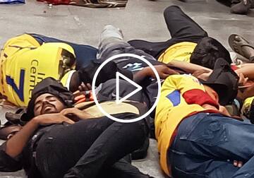 [Watch] CSK Fans Sleep at Railway Station After IPL Final Pushed to Reserve Day